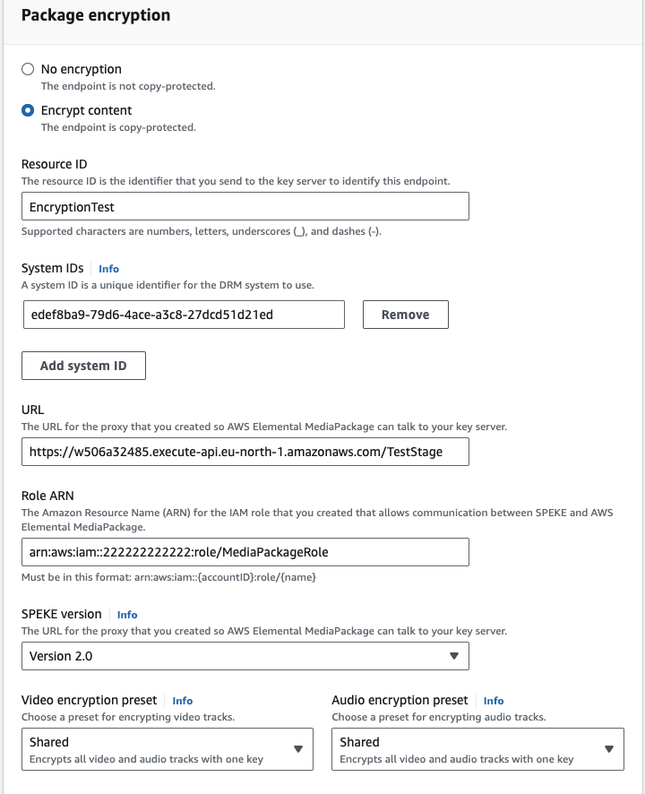 MediaPackage-EncryptedEndpoint