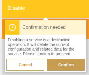 Disable confirmation dialog warning that the operation is destructive