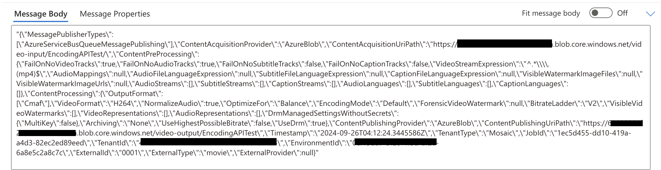 message-details-json-view-azure