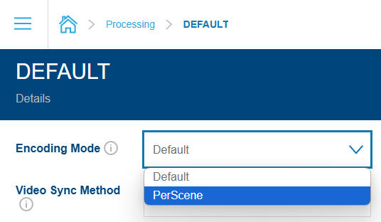 Processing profile