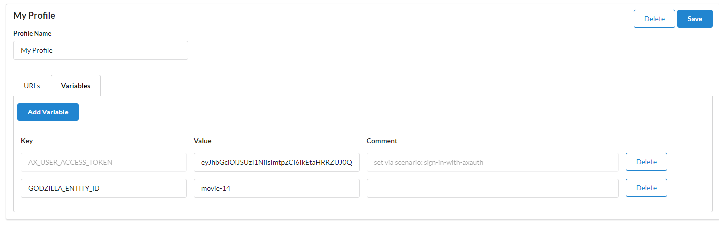 Profile Variables