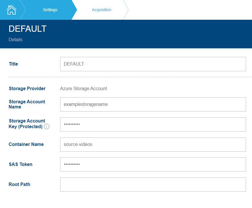 Acquisition Profile / Azure