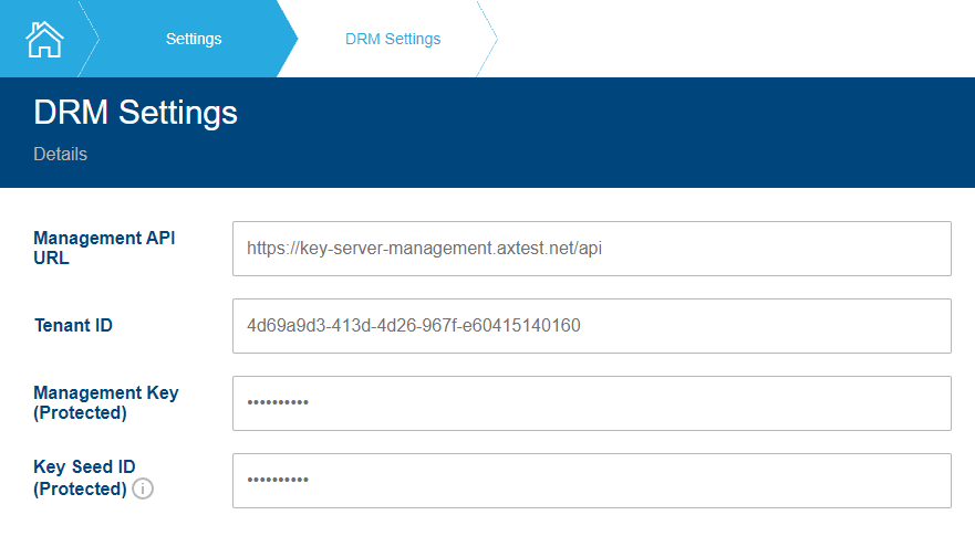 DRM Settings