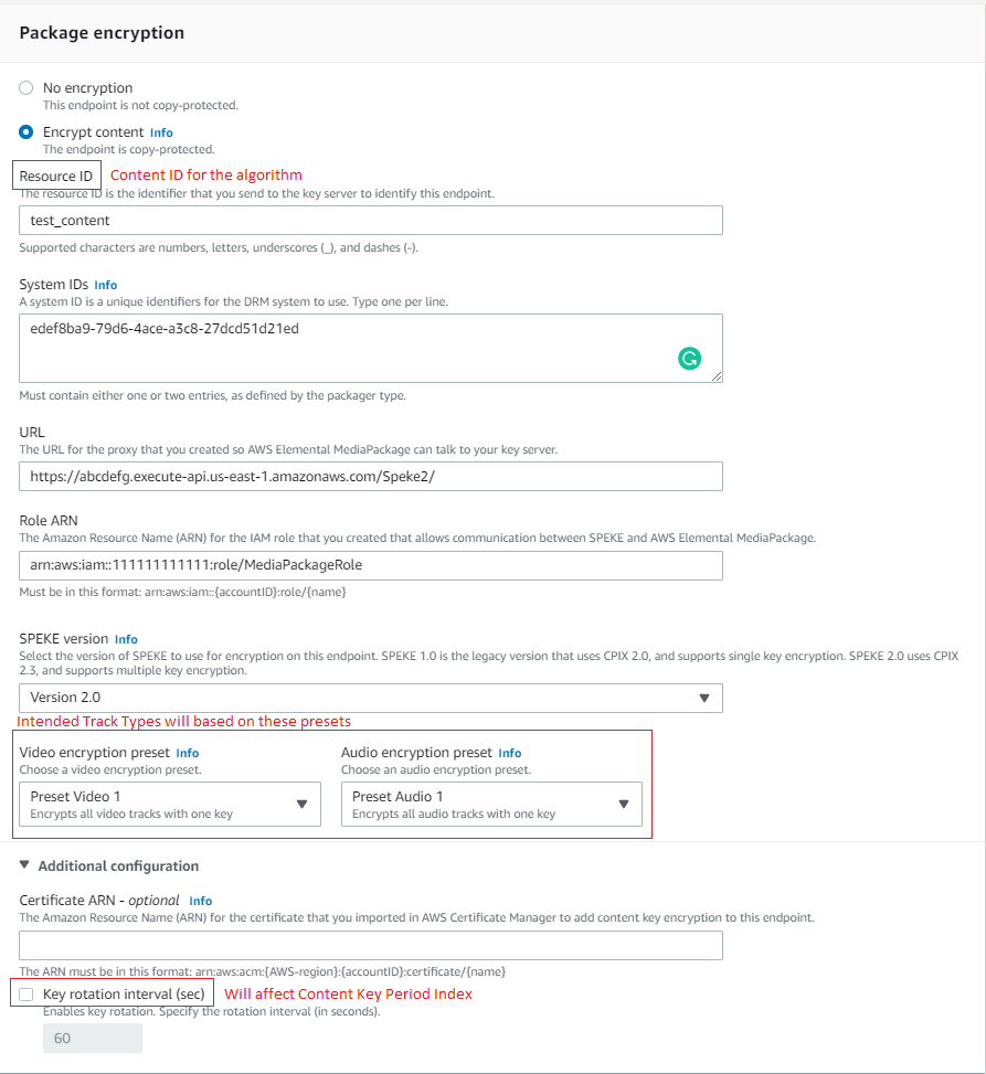 Configuring AWS - screenshot